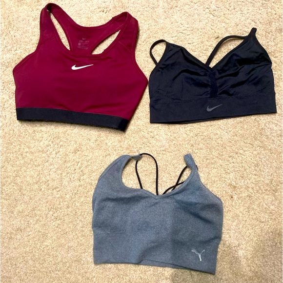Nike Other - Bundle of 3 Sports & Active Wear Bras S/M | Nike & Puma
